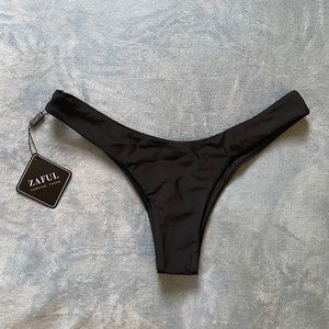 ZAFUL Black Bathing Suit Bottoms